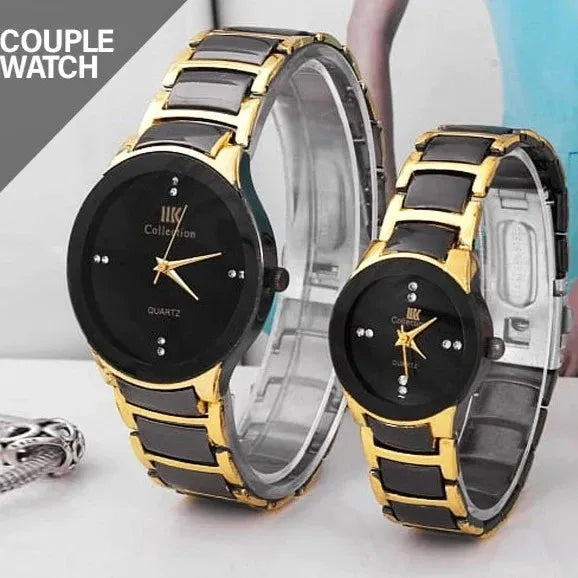 Couple Watches Stainless Steel Watch for Man Women W - GIFT BOX PACKED