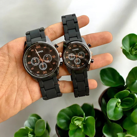 MARS COUPLE WATCHS FOR MEN AND WOMEN
